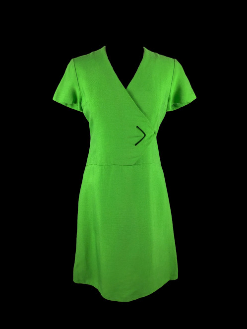 1960s Apple Green Dress - Day Dress (498x663), Png Download