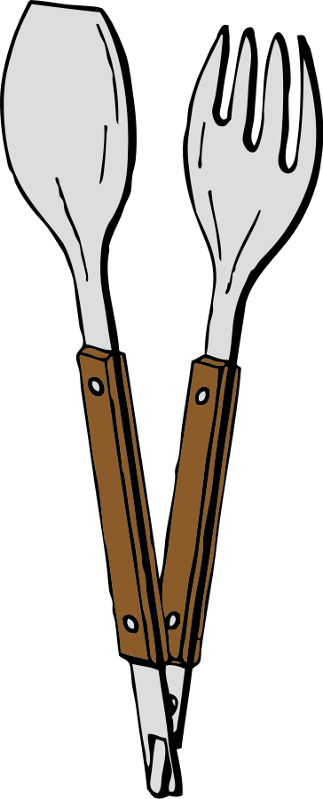 How To Set Use Salad Tongs Icon Png (364x900), Png Download