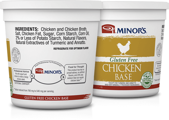 Farm To Label™ Bases - Minor's Gluten Free Chicken Base (all Natural) - 16 (670x477), Png Download