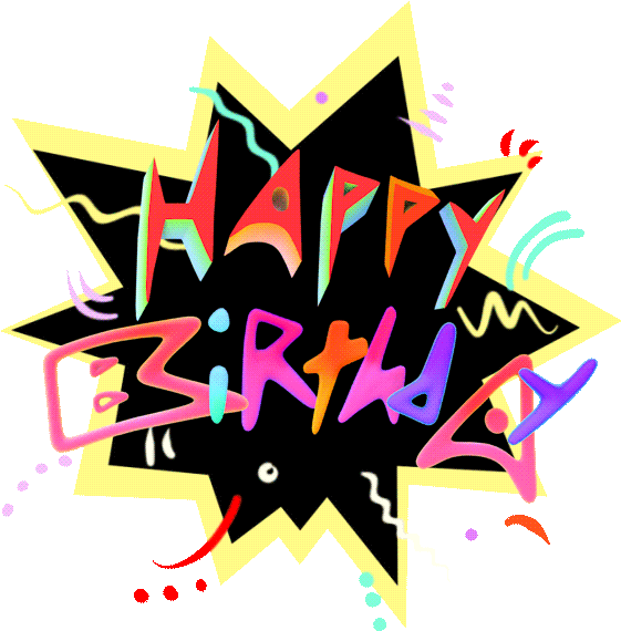 Celebrate Happy Birthday Transparent Sticker Gif Images (618x618), Png Download