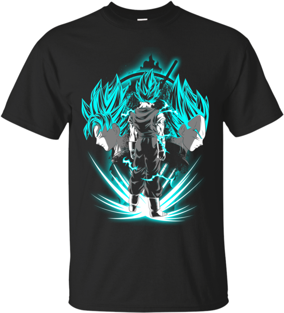 Goku&vegeta T Shirt Super Saiyan Blue Goku&vegeta T - Basic Tees (1024x1024), Png Download