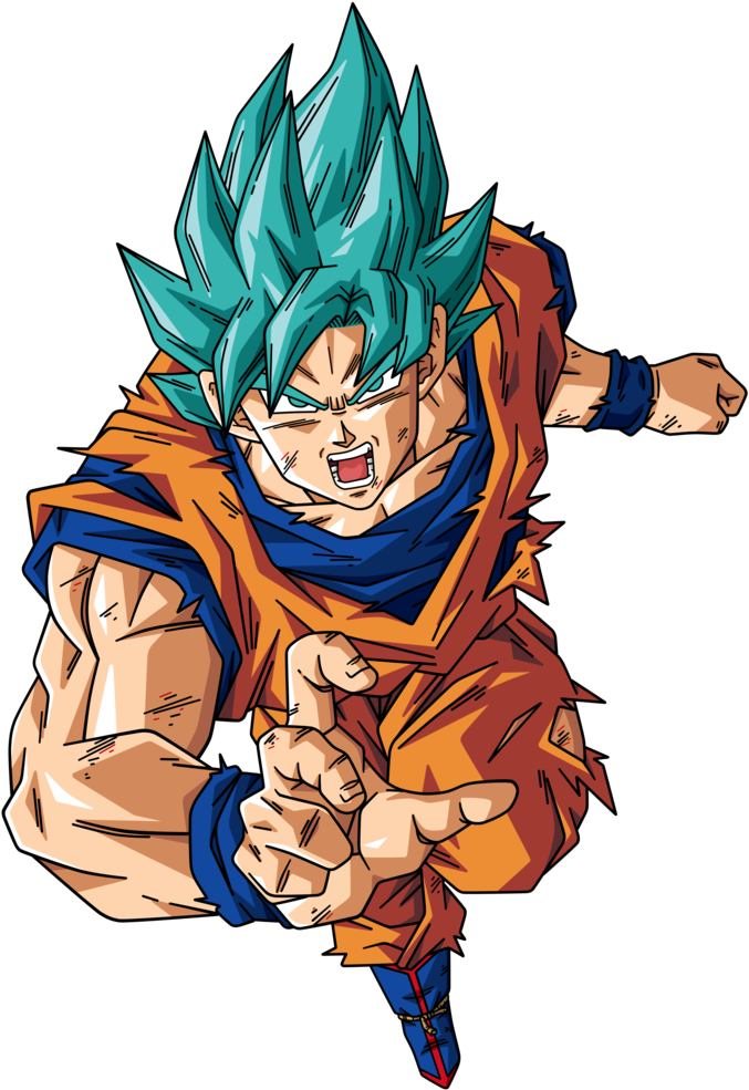 Goku Volando Png - Dragon Ball Super Renders Png (743x1076), Png Download