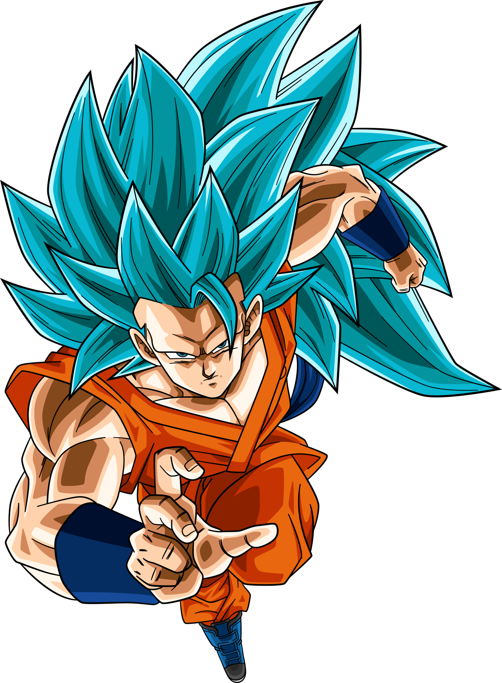 Super Saiyan Blue 3 Goku Dragonball Super By Rayzorblade189-d9uwd4z - Goku Ssj Blue 3 (1600x2175), Png Download