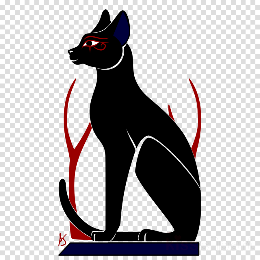 Dog Clipart Whiskers Egyptian Mau Black Cat - Png Egyptian Eye (900x900), Png Download
