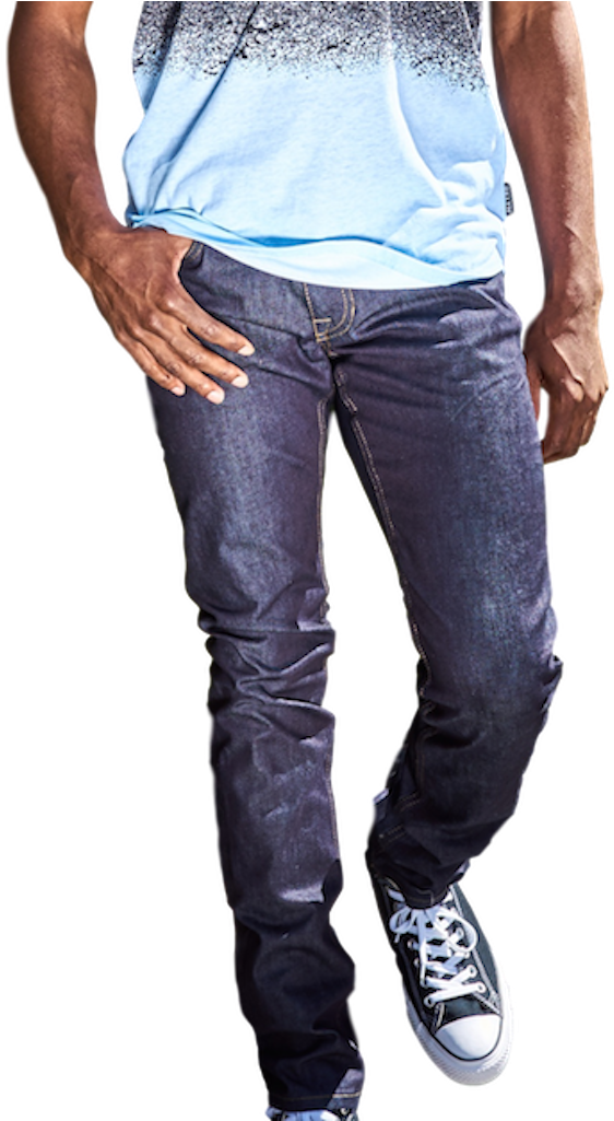 Stretch Slim Tapered Jeans - Brooklyn Cloth (687x1024), Png Download