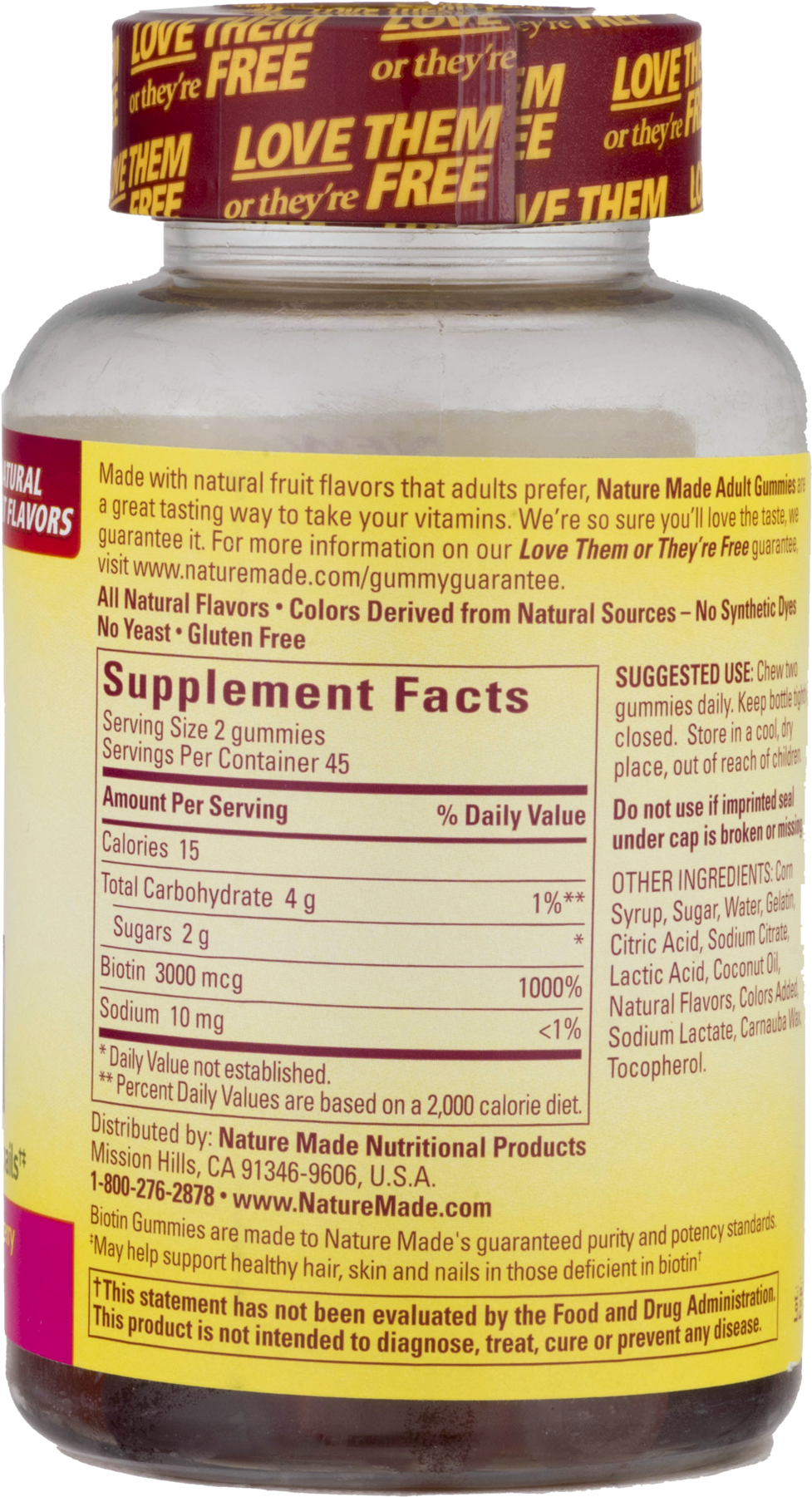 Nature Made Fish Oil Adult Gummies, 90 Count (1800x1800), Png Download