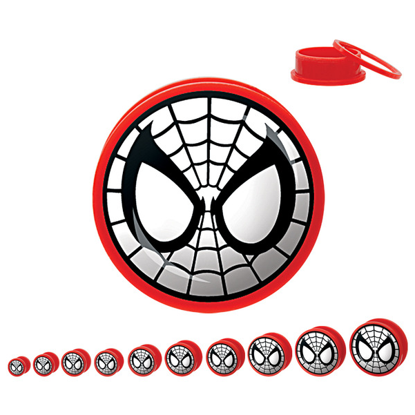 Spiderman Acrylic Plugs - 1/2 Inch (730x730), Png Download