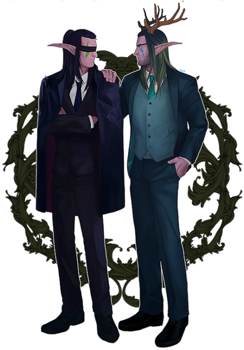 Stormrage Brothers In Suits By 네음 - Halloween Costume (500x713), Png Download