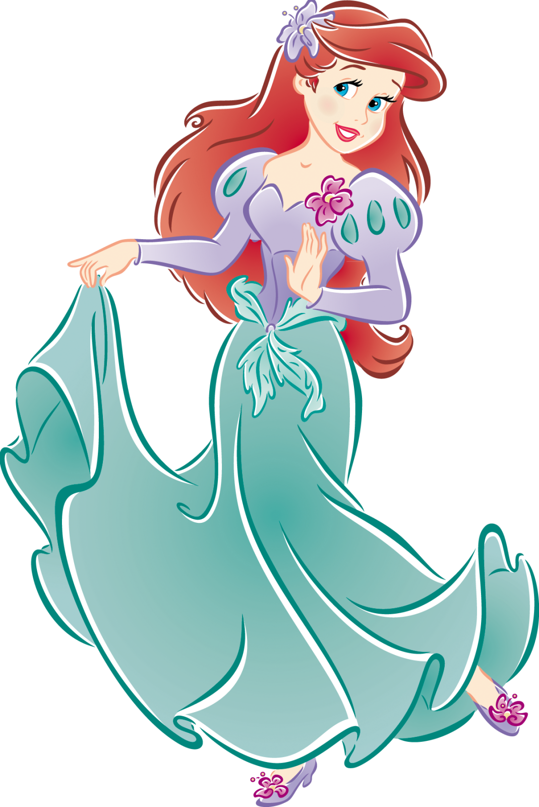 La Sirenita Princesa Ariel Cliparts Picture To Pin - Princesas Disney Ariel Png (1069x1599), Png Download