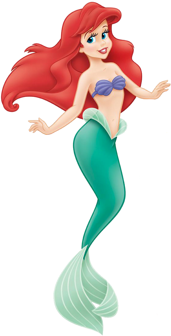 Cumpleaños De Sirena, Ariel La Sirenita, Caricaturas, - Disney Princess (582x1128), Png Download