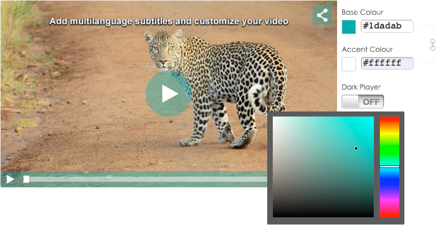 Customizable Video Player - Youtube Custom Embed Player (858x449), Png Download