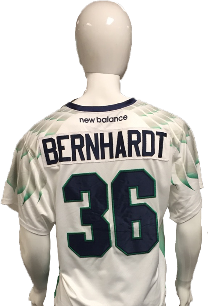 Jesse Bernhardt Game-worn White Jersey - Sports Jersey (1000x1000), Png Download