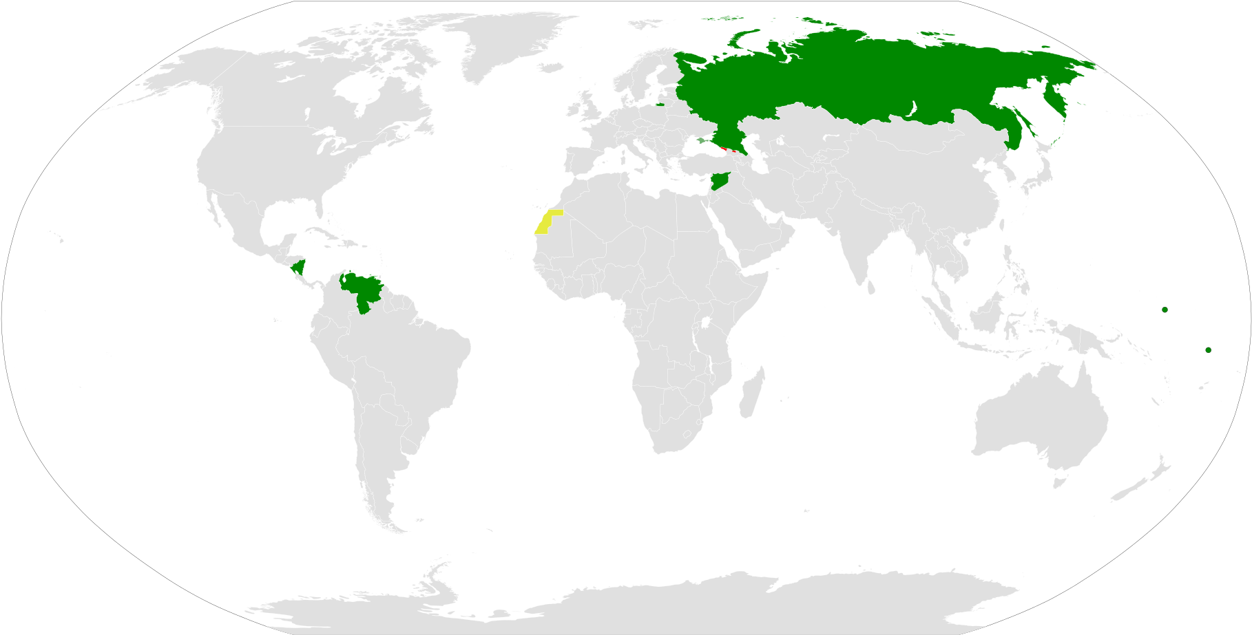 Peru Recognizes Palestinian State Guardian - Countries That Celebrate Christmas Map (2000x1015), Png Download