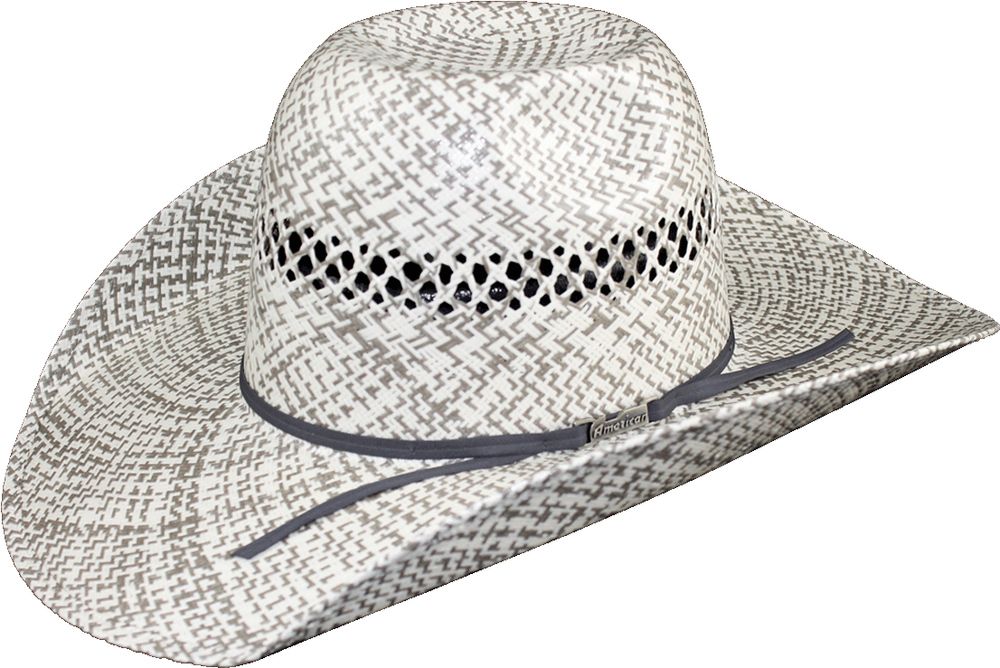Tc - American Hat Co Black And White Straw (1200x738), Png Download