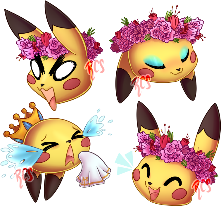 Some Cute Pikachus For Wolfdreamer92 On Da For Use - Cartoon (787x734), Png Download