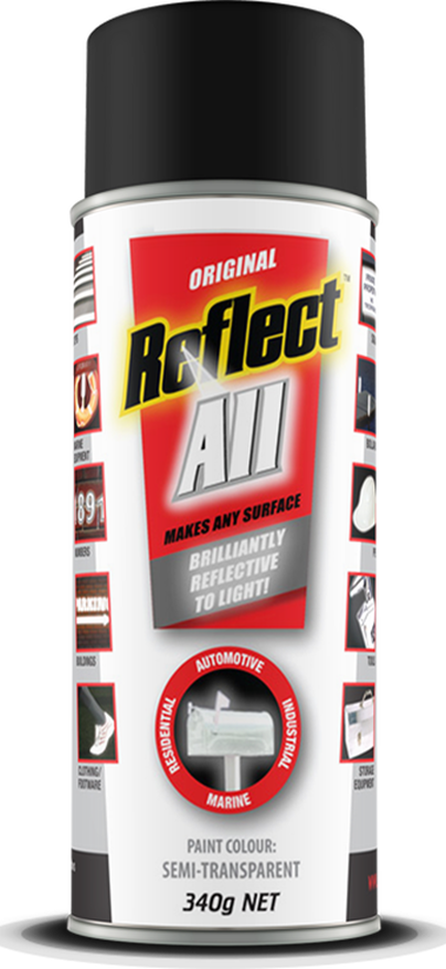 Reflect - All Reflect-alla Reflective Spray Paint Ctn (404x877), Png Download