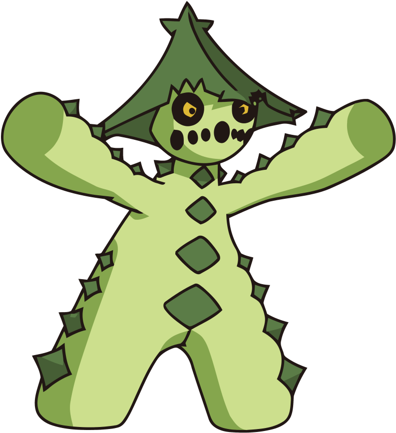 332cacturne Ag Anime 2 - Pokemon (817x892), Png Download