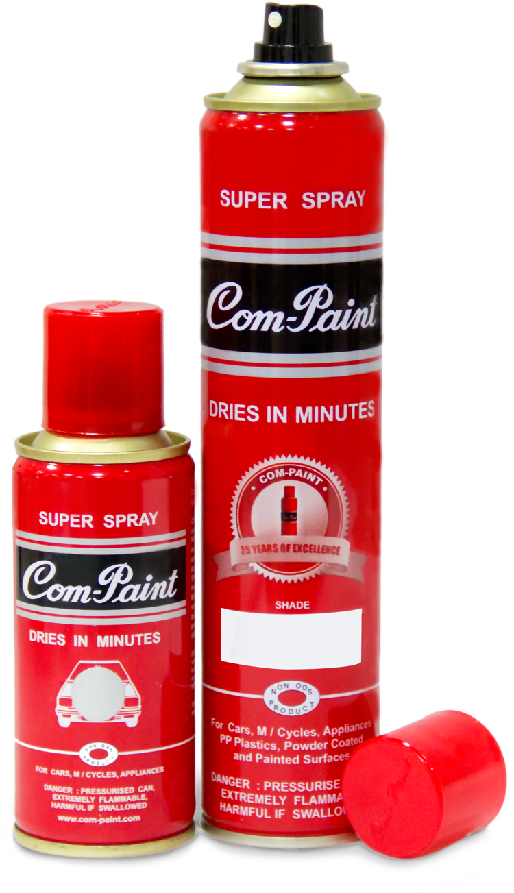Com-paint Touch Up Spray Paint For Cars &amp - Aerosol Paint (765x1322), Png Download