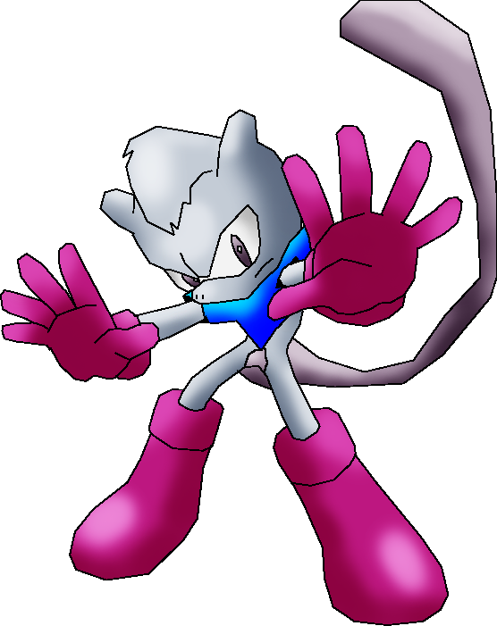 Humanized Mewtwo - Mewtwo As A Sonic Character (556x701), Png Download