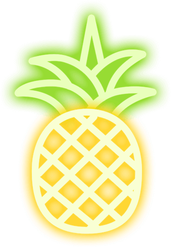Fruit Fruta Freetoedit Remix Neon Neoneffect Amarelo - Frutas De Neon (1024x1024), Png Download