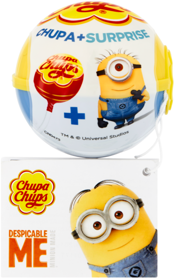 Chupa Chups Despicable Me Minion Chupa & Surprise (720x720), Png Download