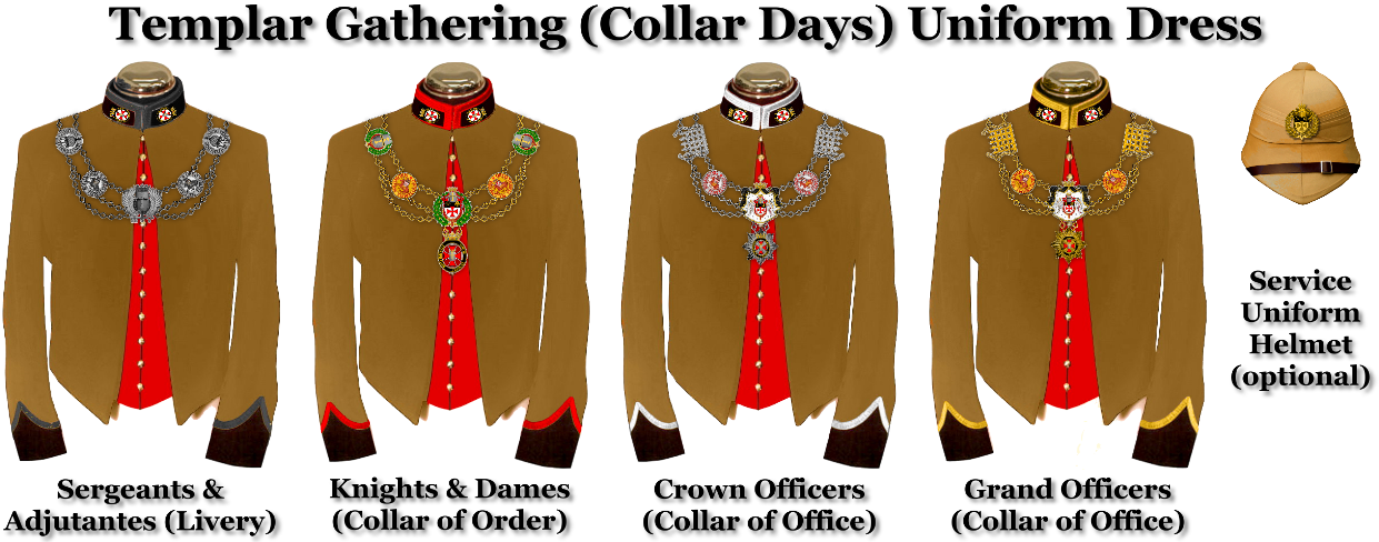 Templar Gathering Uniforms - Alternate History Military Uniforms (1250x495), Png Download