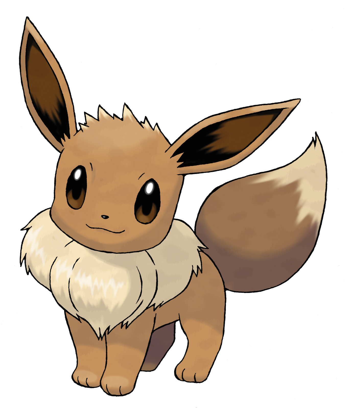 Original File - Pokemon Eevee (1382x1600), Png Download