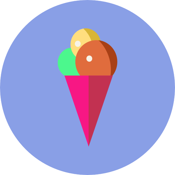 Affinity Designer Ice Cream Icon With Circular Background - Affinity Designer (562x562), Png Download