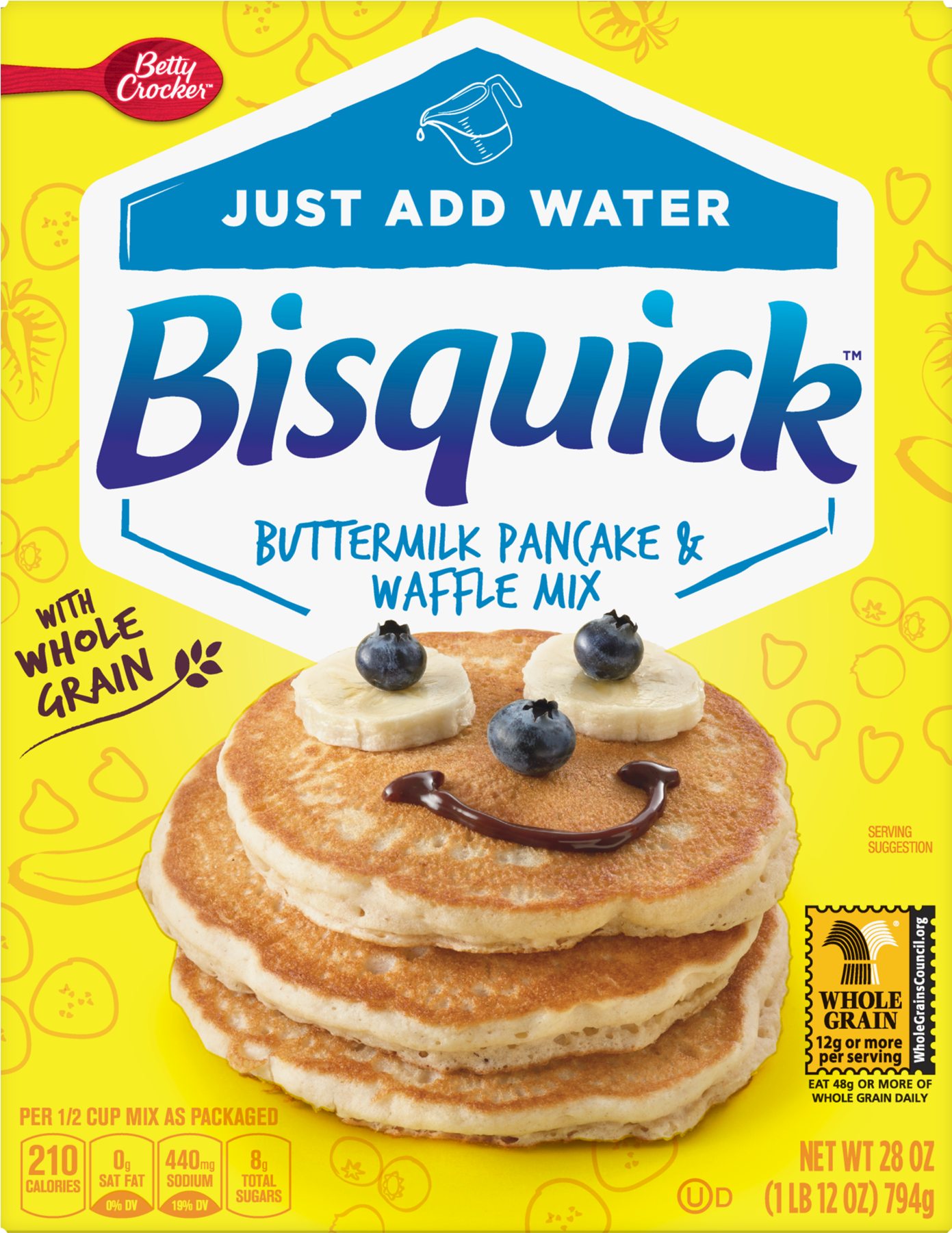 Betty Crocker Bisquick Baking Mix, Complete Pancake - Bisquick Gluten Free Pancake & Baking Mix - 16oz (1800x1800), Png Download