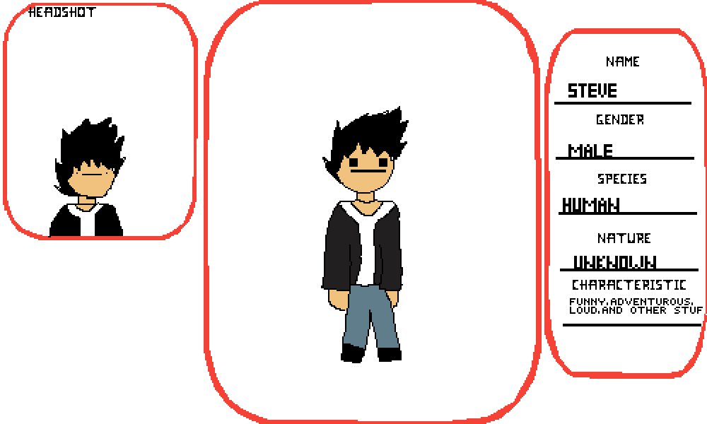 Oc Profile Thing - Cartoon (1000x600), Png Download