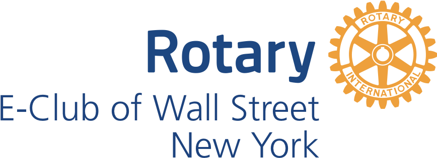 Rotary E-club Of Wall Street New York - Rotary International (1341x315), Png Download