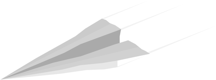 Paper Plane Airplane Flight Minimalism - Pesawat Kertas Vektor Png (750x750), Png Download