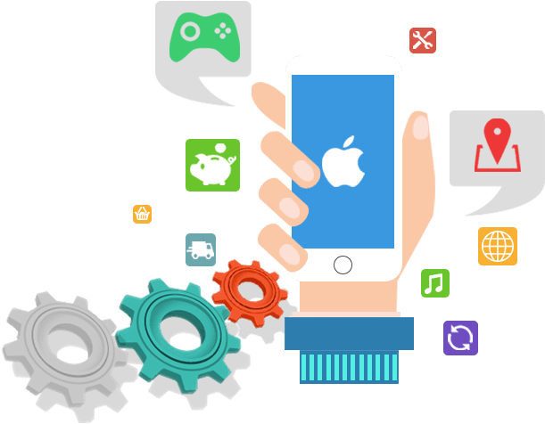 Develop Your Ios App In Swift With Firebase - Iphone App Development (624x502), Png Download