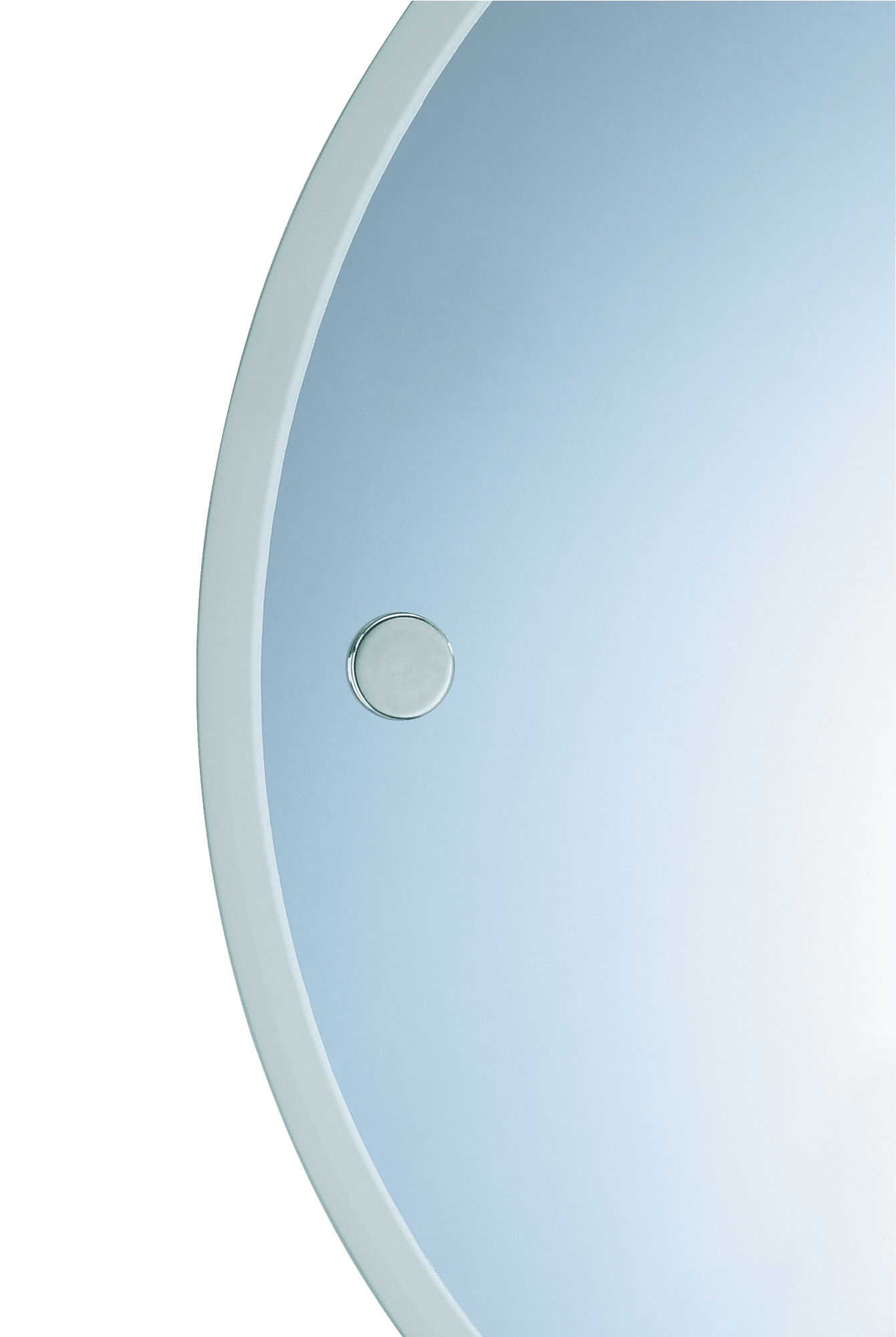 Valsan 675011 Porto Round Mirror With Fixing Caps 18 - Circle (2000x1999), Png Download