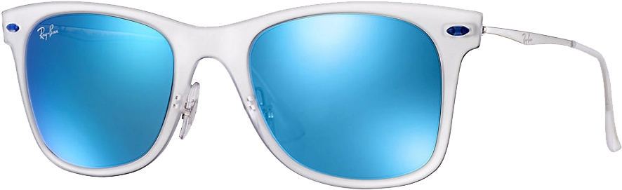 Ray Ban Bleu Mat - Ray-ban Wayfarer Light Ray Rb4210 646/55 50 (1000x800), Png Download