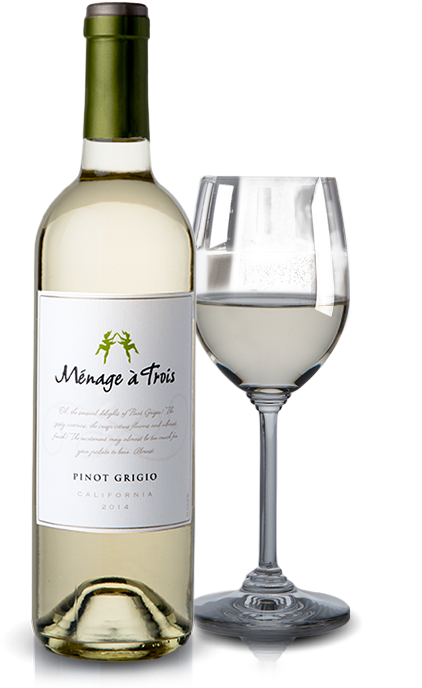 Wine Confession - Folie A Deux Ménage À Trois Chardonnay 2007 (453x732), Png Download