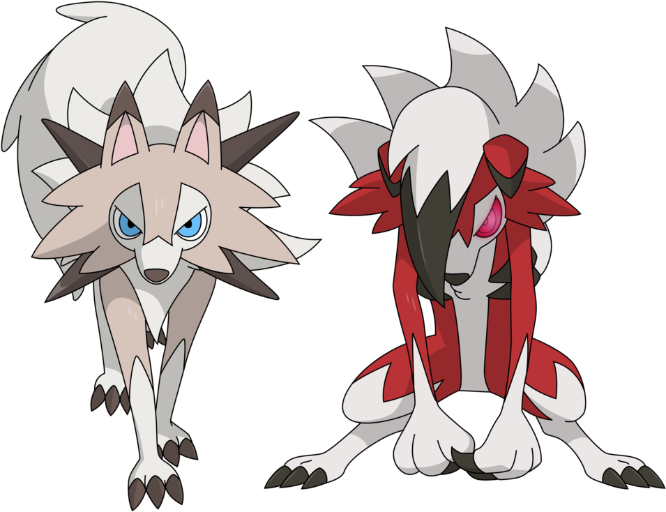 Png - Pokemon Lycanroc (1024x768), Png Download