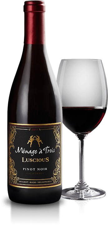 Luscious - Menage A Trois Luscious Wine (453x732), Png Download