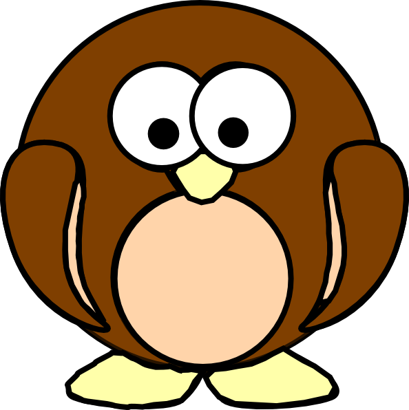 How To Set Use Brown Penguin Svg Vector (594x596), Png Download