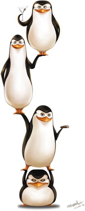 Madagascar Penguins Png, Download Png Image With Transparent - Madagascar Penguins Png (400x833), Png Download