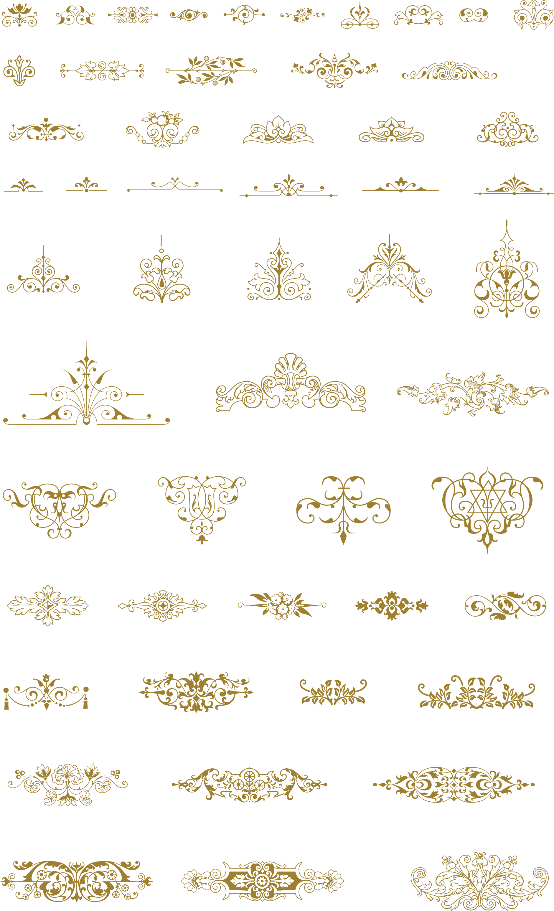 Essential Vintage Vector Pack Decorative Frames Illustrations - Art (1920x3126), Png Download
