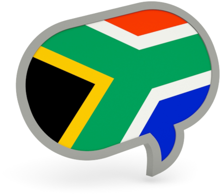 Illustration Of Flag Of South Africa - South African Speech Bubble (640x480), Png Download