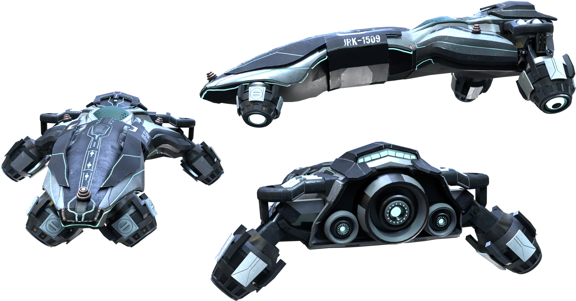 Futuristic Spaceship - Model Car (1920x1080), Png Download