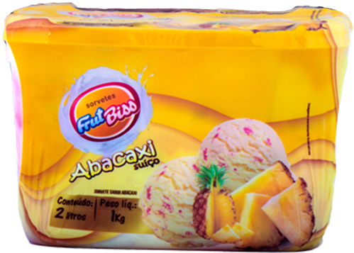 Pote 02 Litros Abacaxi - Frutbiss (600x600), Png Download