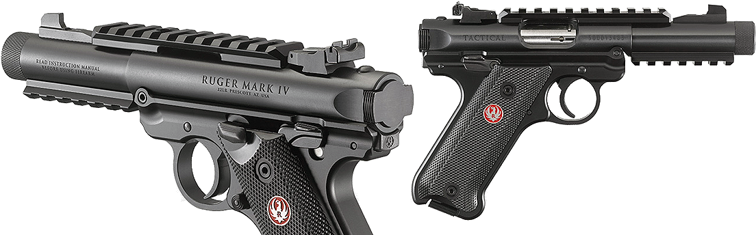 Sturm Ruger & Co - Ruger Mark Iv Tactical (1200x364), Png Download