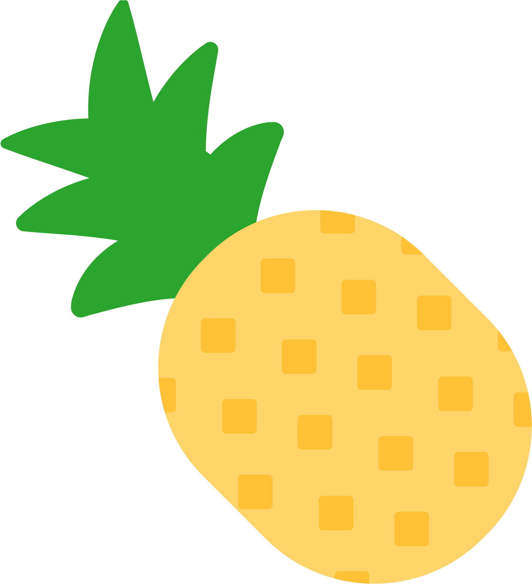 Open - Pineapple Emoji Transparent Background (2000x2000), Png Download
