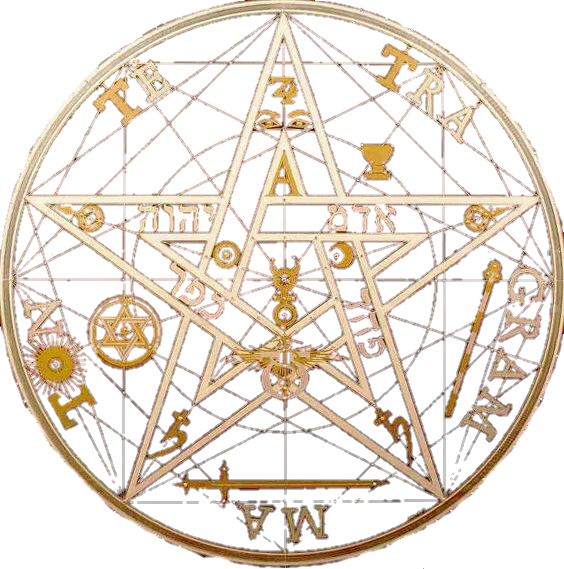 Pentagrama Pentagram Estrela Star @lucianoballack - Pentagram (564x569), Png Download
