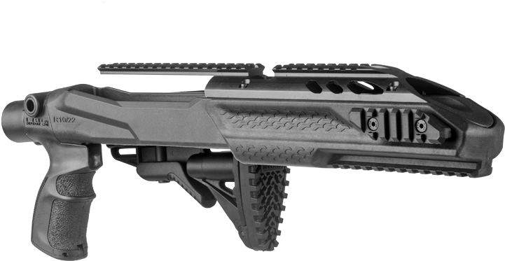 M4 Pro R10/22 Ruger 10/22 M4 Collapsible Stock Pro - Promag Ruger 10 22 Tactical Folding Stock Black Polymer (765x450), Png Download