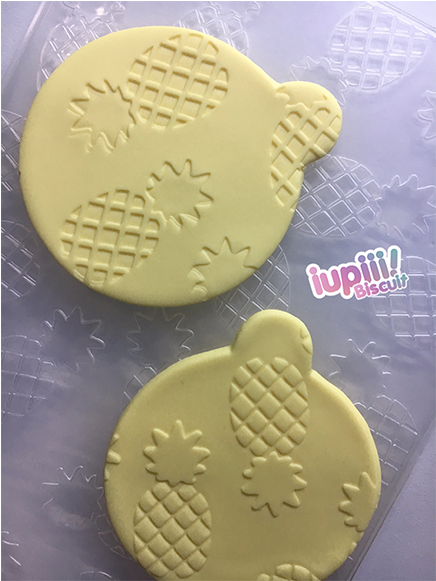 Textura Abacaxi - Cookie (580x580), Png Download