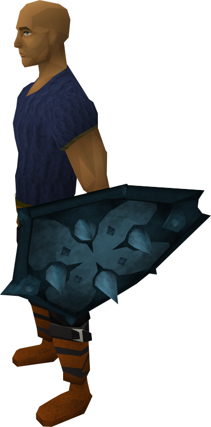 Runescape Rune Berserker Shield (418x843), Png Download